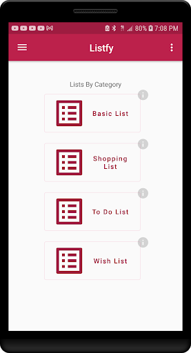 Listfy Screen 2