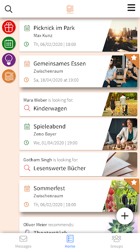 Android application Zwischenraum screenshort