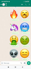 Captura 1 Stickers emojis de iphone android