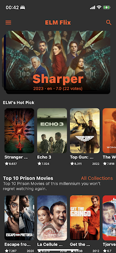 Android application ELM Flix screenshort