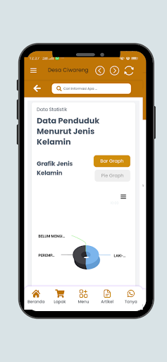 Android application Desa Ciwareng screenshort