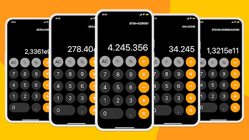 Screenshot of Calculator with History