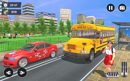 School Bus Driving Games 3D Screen 2