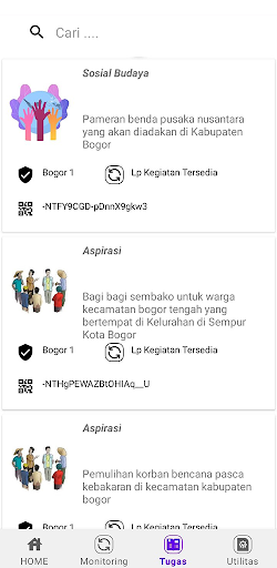 Android application pilegdemo screenshort