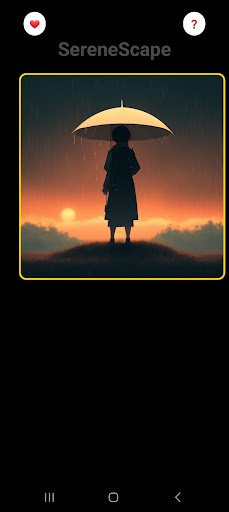 Android application SereneScape screenshort