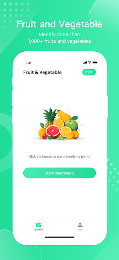 Android application FruitVegetableSnap -Identifier screenshort
