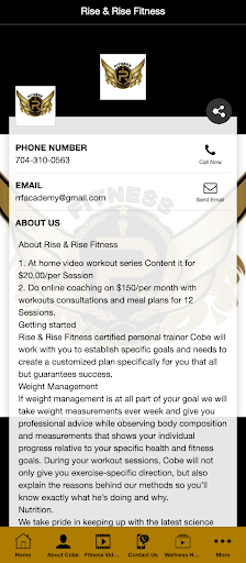 Rise & Rise Fitness Screen 3