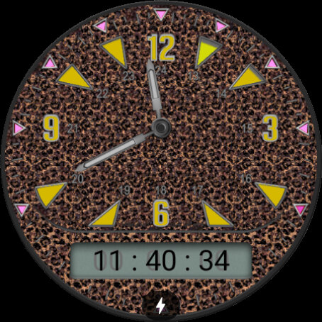 Android application Animal print Color WatchFace screenshort