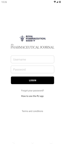 Android application Pharmaceutical Journal screenshort