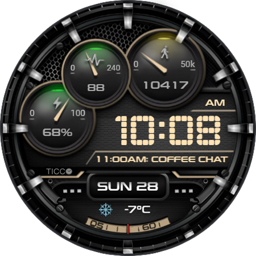TIC10 Digital Watch face Header - AppWisp.com