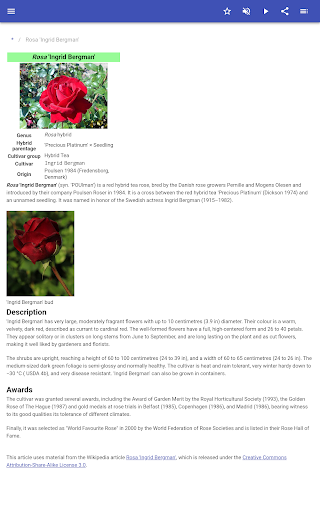 Varieties of roses