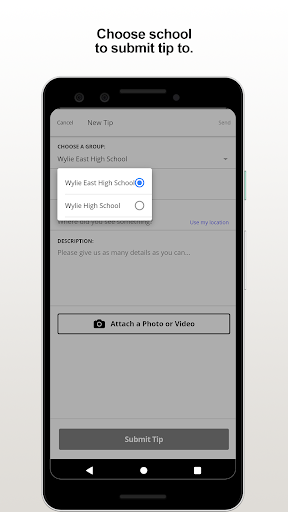 WylieISD Tips Screen 3