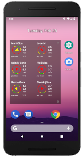 MMS4 Meteo Widget Screen 3