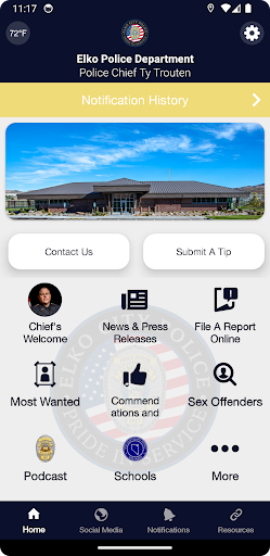 Android application Elko Police Department screenshort
