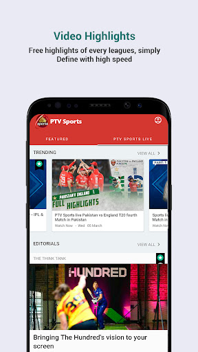PTV Sports Screen 3