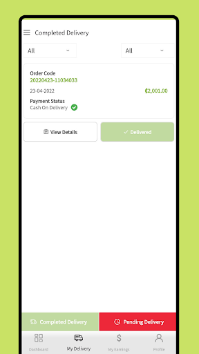 Venderfy Deliver Screen 2
