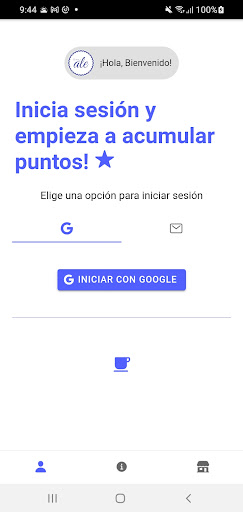 Android application El cafecito de Ale screenshort