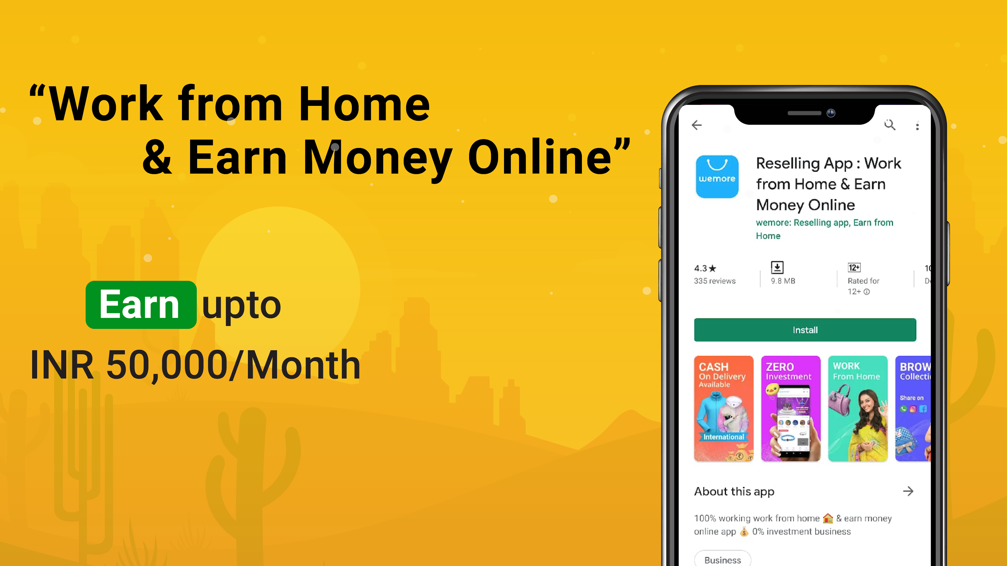 Applications Android de Wemore Earn Money Online Work from Home
