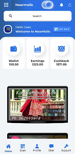 Android application Near Malls screenshort