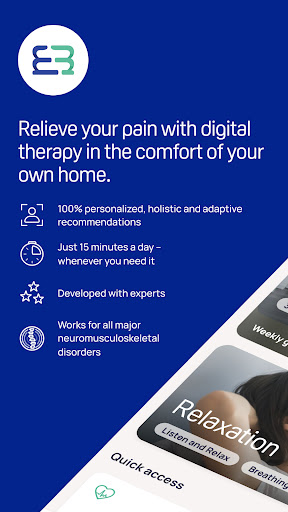 Android application medicalmotion against pain screenshort