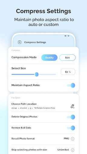 Screenshot of Photo Resize : Compress, Crop 