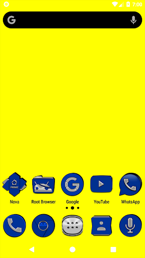 Blue Icon Pack Screen 2