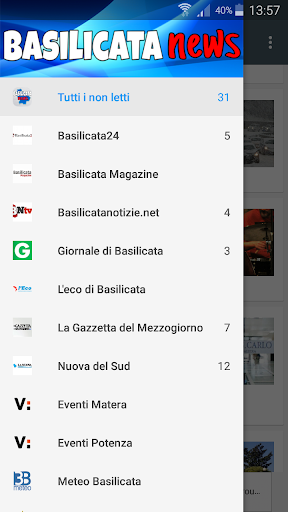 Android application Basilicata News screenshort