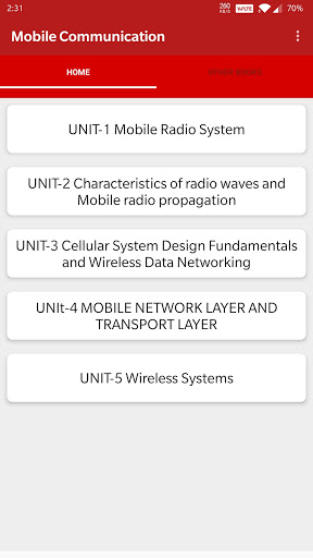 Android application Mobile Communication screenshort