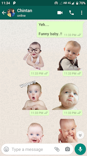 Cute Baby Stickers Screen 3
