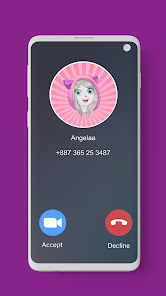 Screenshot 2 Call From Cute Angela Prank android