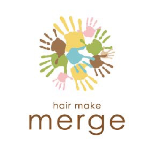 美容室・ヘアサロン hair make merge（ヘアメイ logo