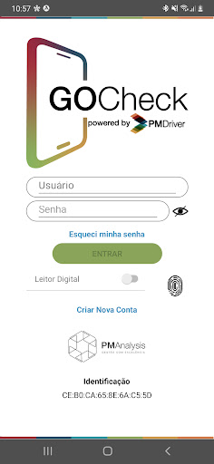 Android application GO CHECK screenshort