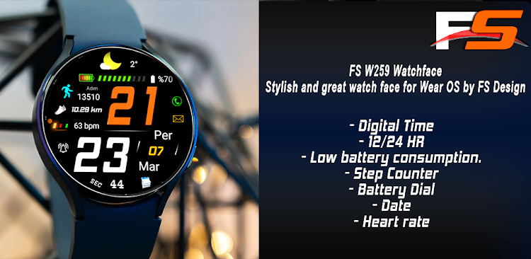 FSW259 Watchface - New - (Android)
