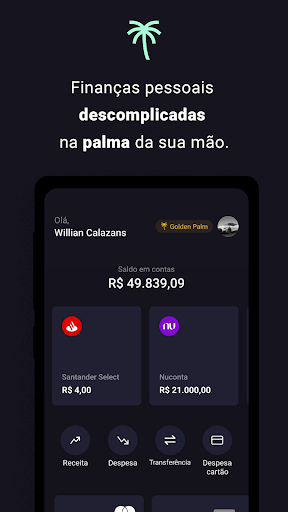 Android application Palm - Finanças pessoais screenshort