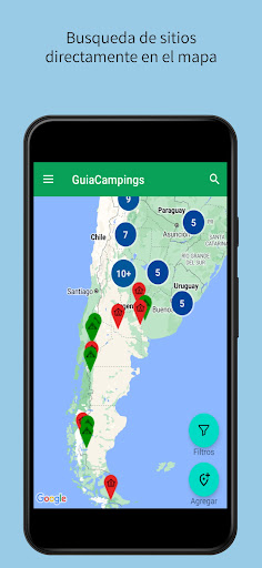 Android application GuiaCampings screenshort