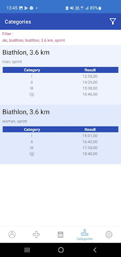 My results -  Sport diary Screenshot 4 - AppWisp.com