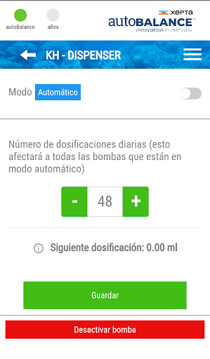 Xepta autoBalance & aBex Screen 2