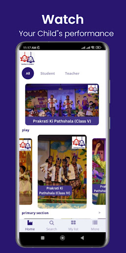 Android application Silverbells School screenshort