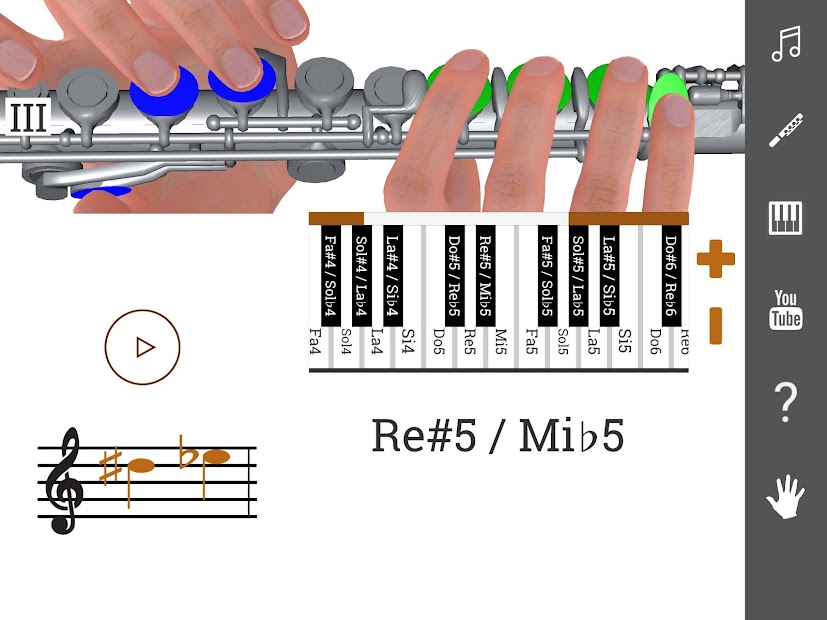 Imágen 8 3D Flute Fingering Chart - How To Play the Flute android