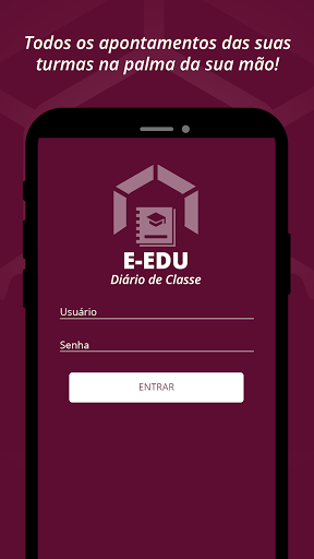 Android application E-Edu - Diário de Classe screenshort
