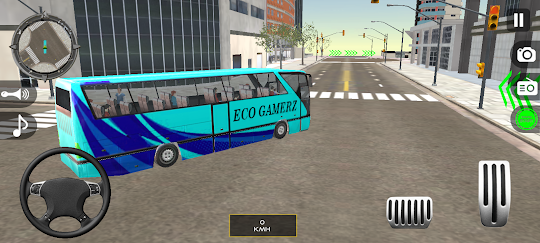 코치 버스 시뮬레이터 시내 버스