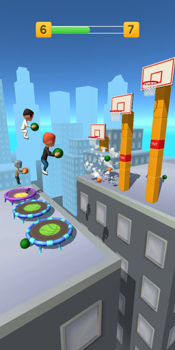 لعبة Jump Up 3D: لعبة كرة السلة apk مهكر2