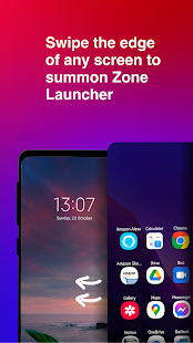 Zone Edge Launcher and drawer لقطة شاشة