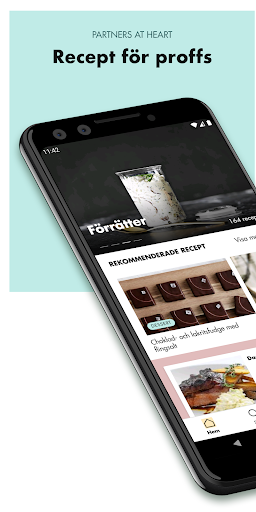 Android application Arla Pro recept, för matproffs screenshort