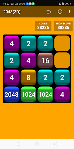 Android application 2048(3D) screenshort