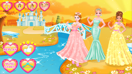 Princess Fashion Salon, Dress Up and Make-Up Game