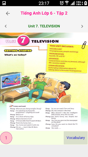 Tieng Anh 6 - T2 Screen 2