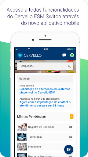 Android application Cervello ESM screenshort