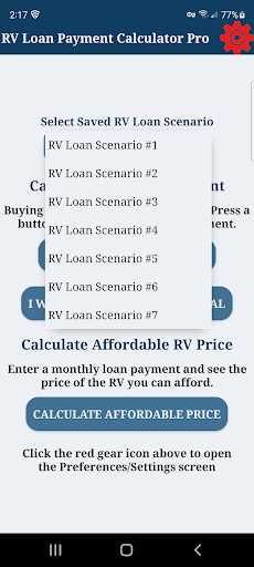 RV Loan Payment Calculator Pro Screen 2