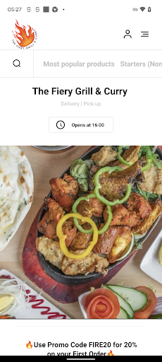 Android application The Fiery Grill & Curry screenshort